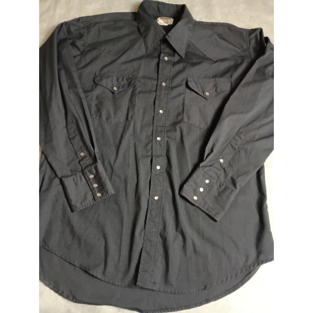 Ruddock Pearl Snap Western Shirt Mens 17.5 - 34 Classic Fit Extra Long Tail